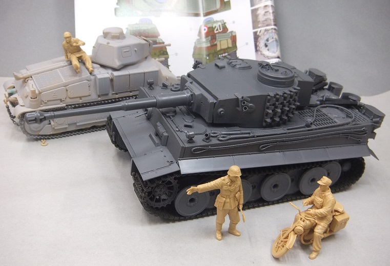 タイガーⅠ戦車を塗装しました。 - 天狗原の模型作り