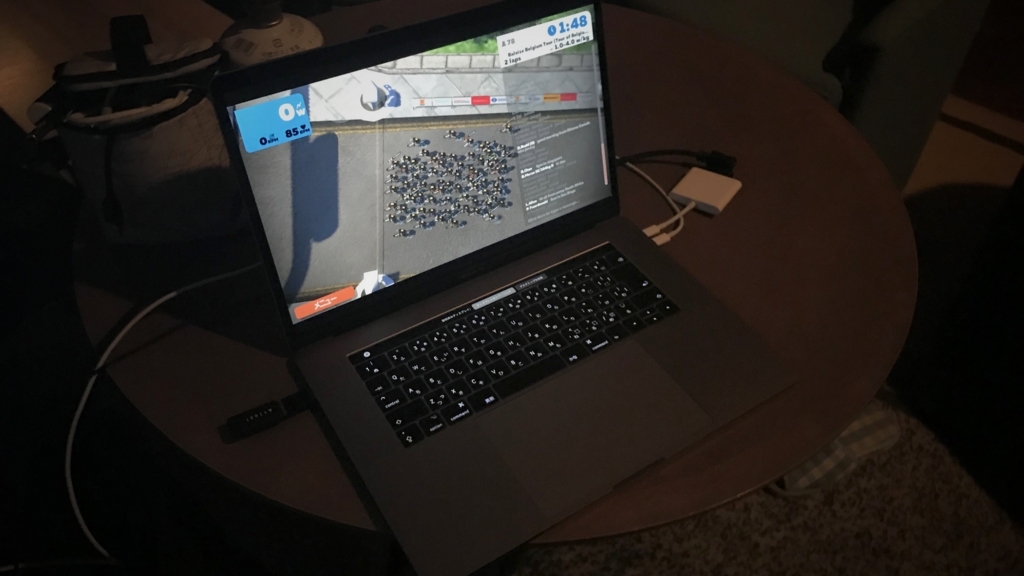 MacBook Pro で ZWIFT やったった！ Daily Sketch with...