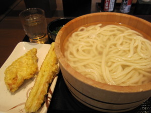 丸亀製麺＠本八幡の釜揚げうどん