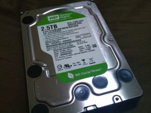 Western DigitalのCaviar Greenの2.5TB