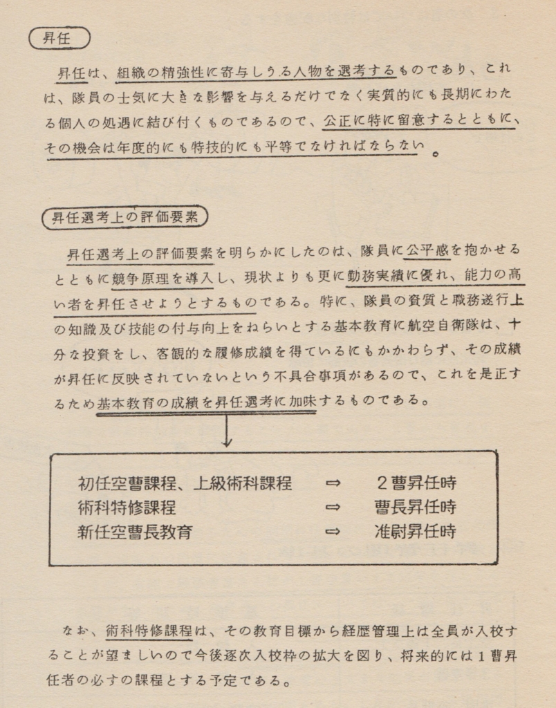昭和の航空自衛隊の思い出 387 昭和６２年改正の准空尉 空曹及び空士自衛官経歴管理基準 5 昇任管理 Y Hamadaのブログ