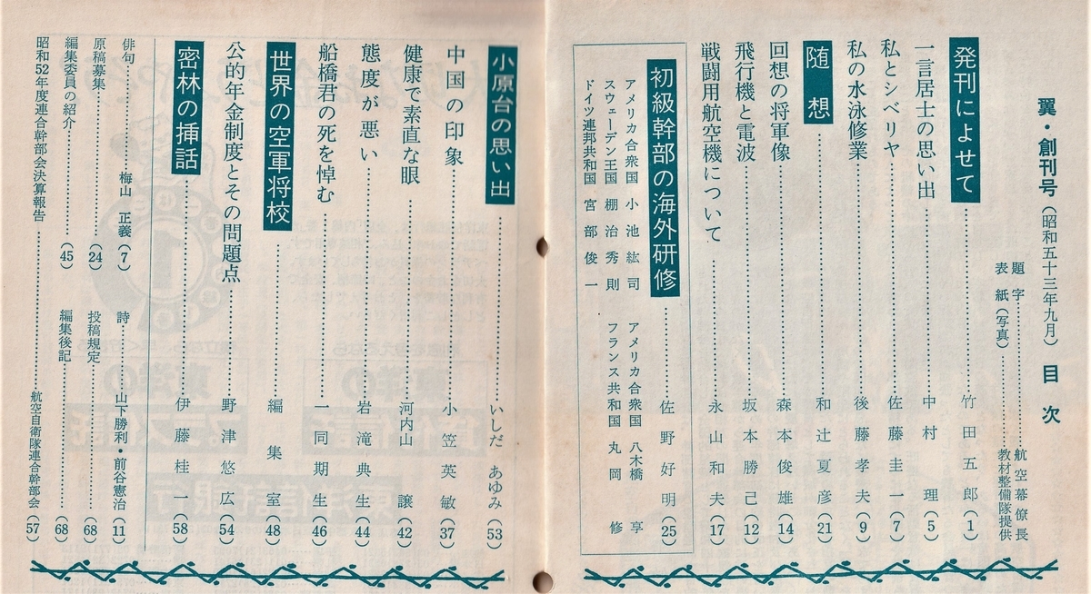 昭和の航空自衛隊の思い出(445) 航空自衛隊連合幹部会機関誌「翼