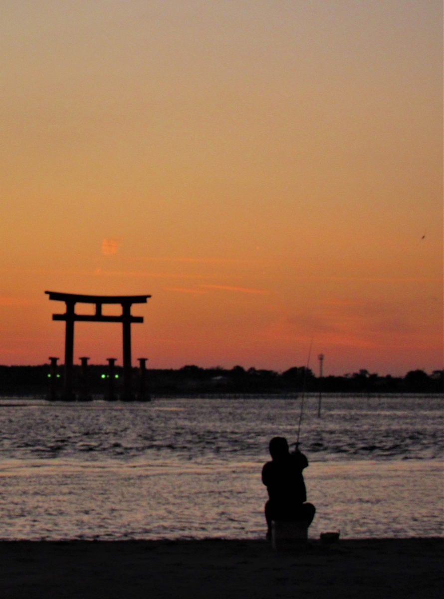 浜ちゃん日記 遠江八景の一つ弁天島赤鳥居の夕日を眺めて Y Hamadaのブログ