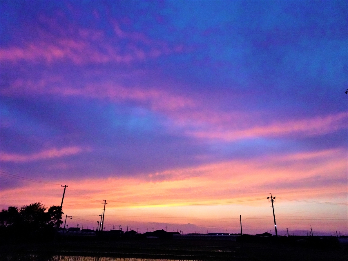 浜ちゃんの散歩道(491) 夕刻は日の入り後の天空・夕焼けがこれまた感動する光景が展開した。こうした光景を眺めると散歩道も楽しくなってくる ...