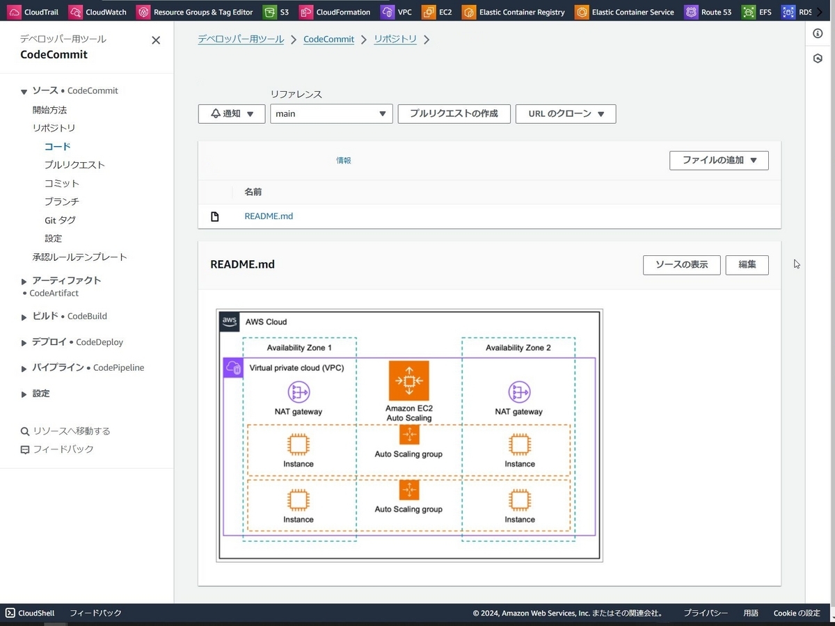 CodeCommit上のREADME.mdに画像を表示させる - APC 技術ブログ