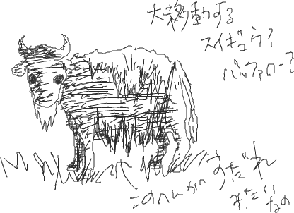 記憶だけで動物を描く