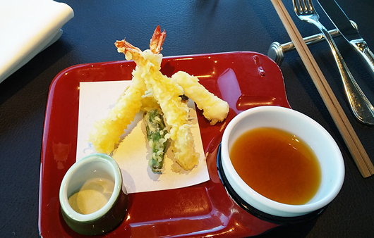 ホテルニューオータニのランチブッフェの天ぷら