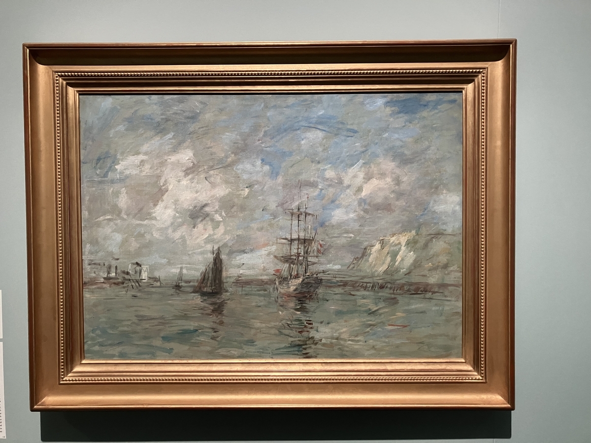 ニックネーム　ウジェーヌ・ブーダン『カマレの港』1872年　複製画 ウジェーヌ・ブーダン展に行ってきた - クモノカタチ