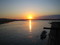 琵琶瀬橋の夕陽