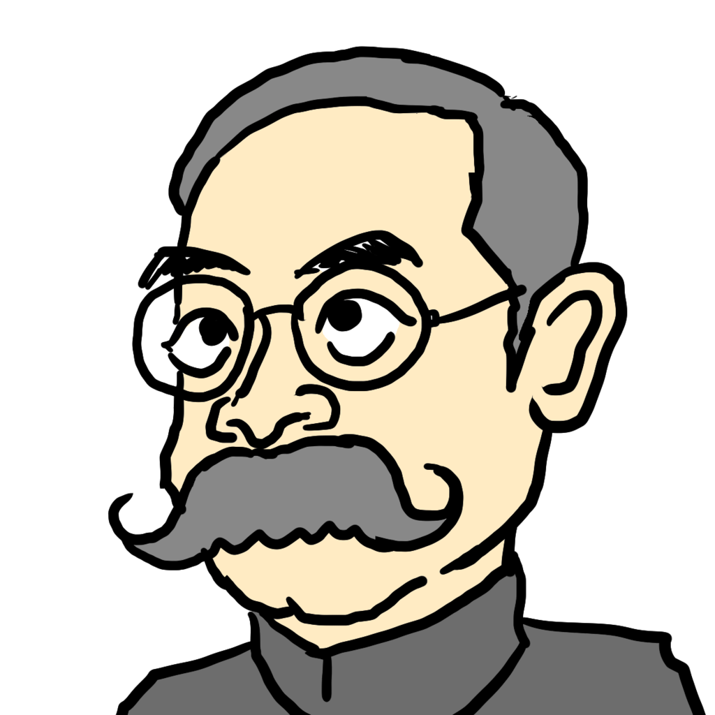 商用フリー似顔絵イラスト 川上瀧彌