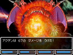 アクデンは67のダメージを受けた！