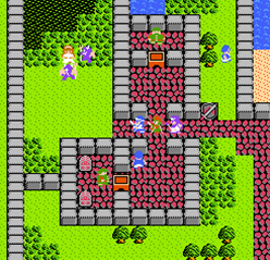 魔物に襲われている女性発見