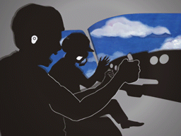 飛行機事故直前