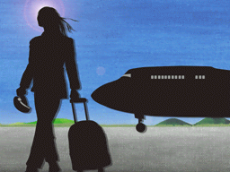 男前な女性パイロット