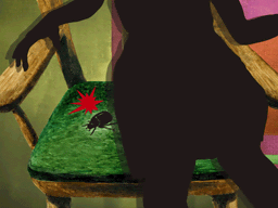 尻で圧死する虫