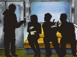 地下鉄で襲われるクズ