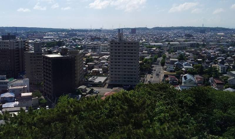 久保田城御隅櫓　展望室より