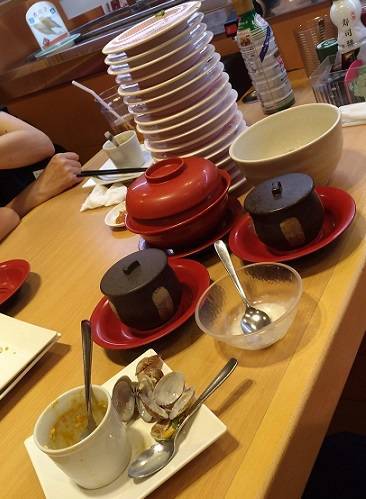 かっぱ寿司の食べ放題で食べた皿