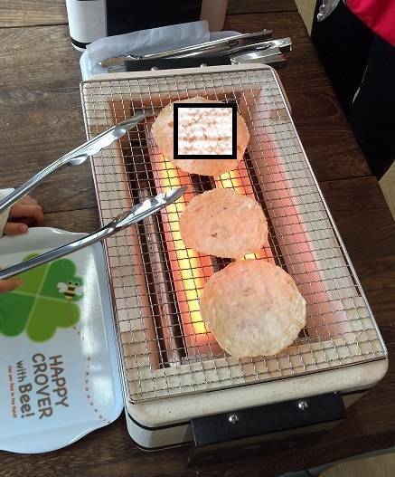 せんべいを炙る1