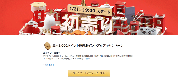 Amazonポイントアップキャンペーンページ