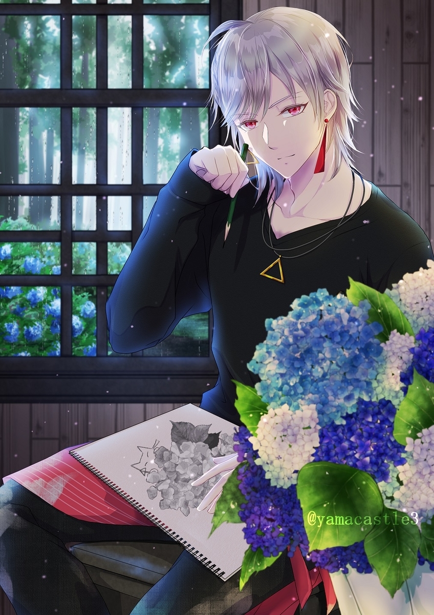 仕事紹介 Skebでtrpgのキャライラストを描きました 紫陽花 美術教師 やまじろイラストブログ 仕事紹介 Skebでtrpgのキャライラストを描きました 紫陽花 美術教師 やまじろイラストブログ
