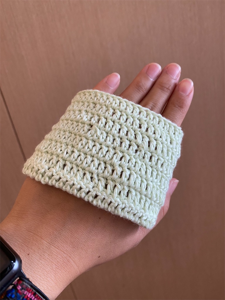 点滴の針が怖い！留置針カバーを編みました。 - 今日これ作りました。