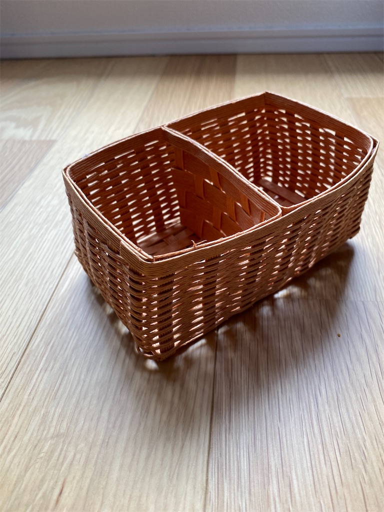 ダイソー商品：ペーパークラフトバンドキットで箱を作りました