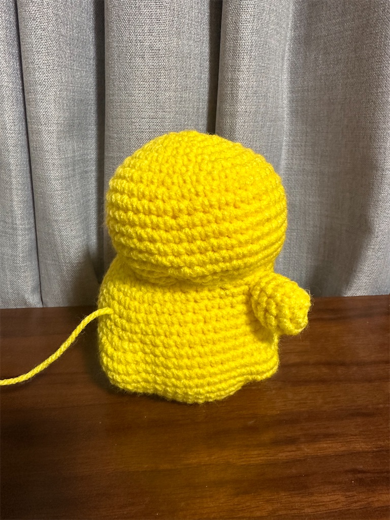ピカチュウの編みぐるみを編みます - 今日これ作りました。