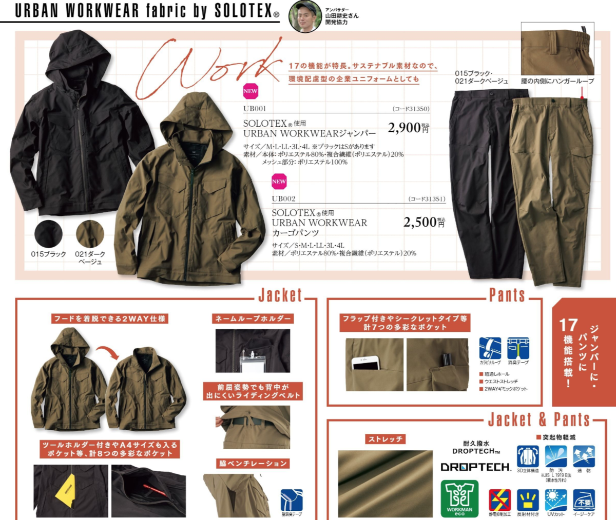 ワークマン SOLOTEX URBAN WORKWEARジャンパー 3L