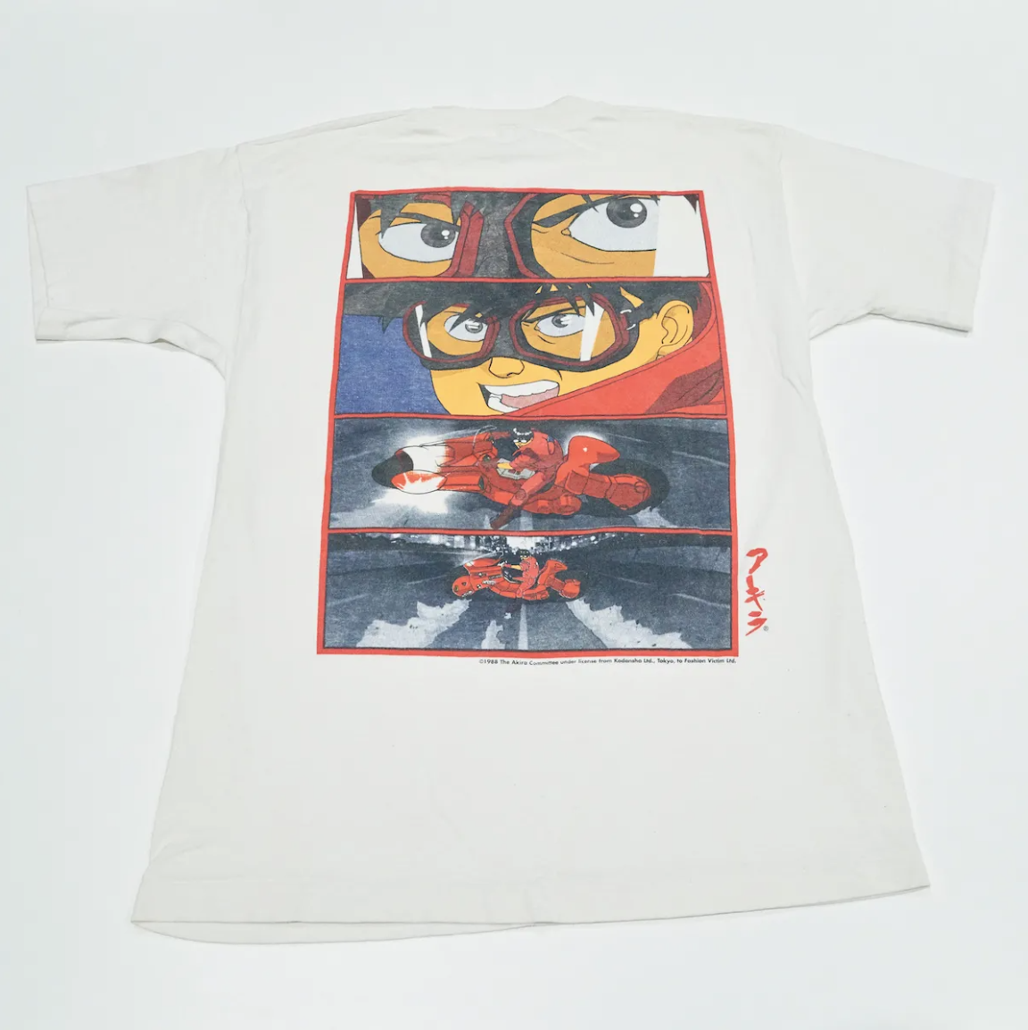 1988年に公開された映画AKIRAの宣伝用Tシャツ（非売品）（躍動