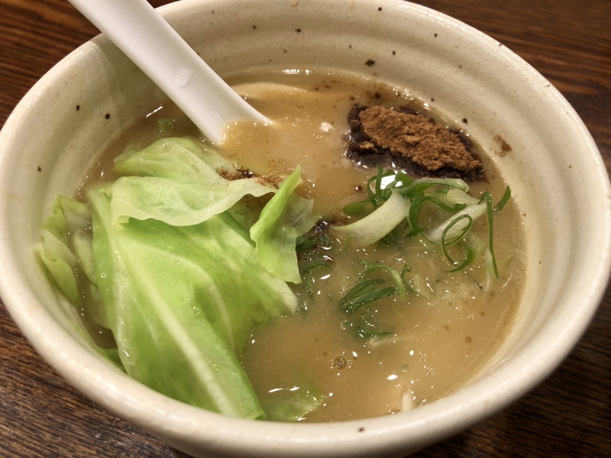 麺宿 志いな　つけそば　スープ