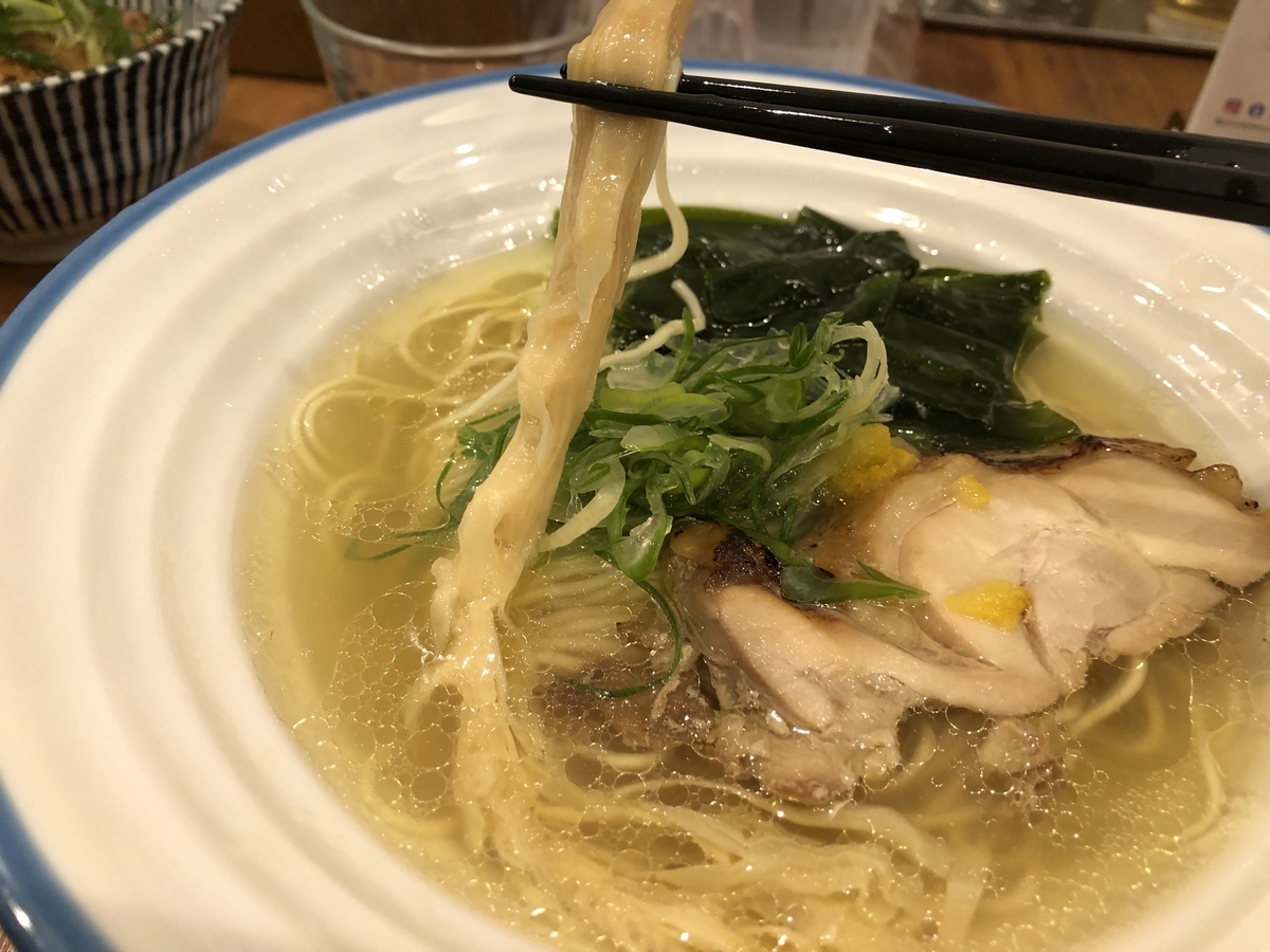 麺宿 志いな　潮そば　穂先メンマ