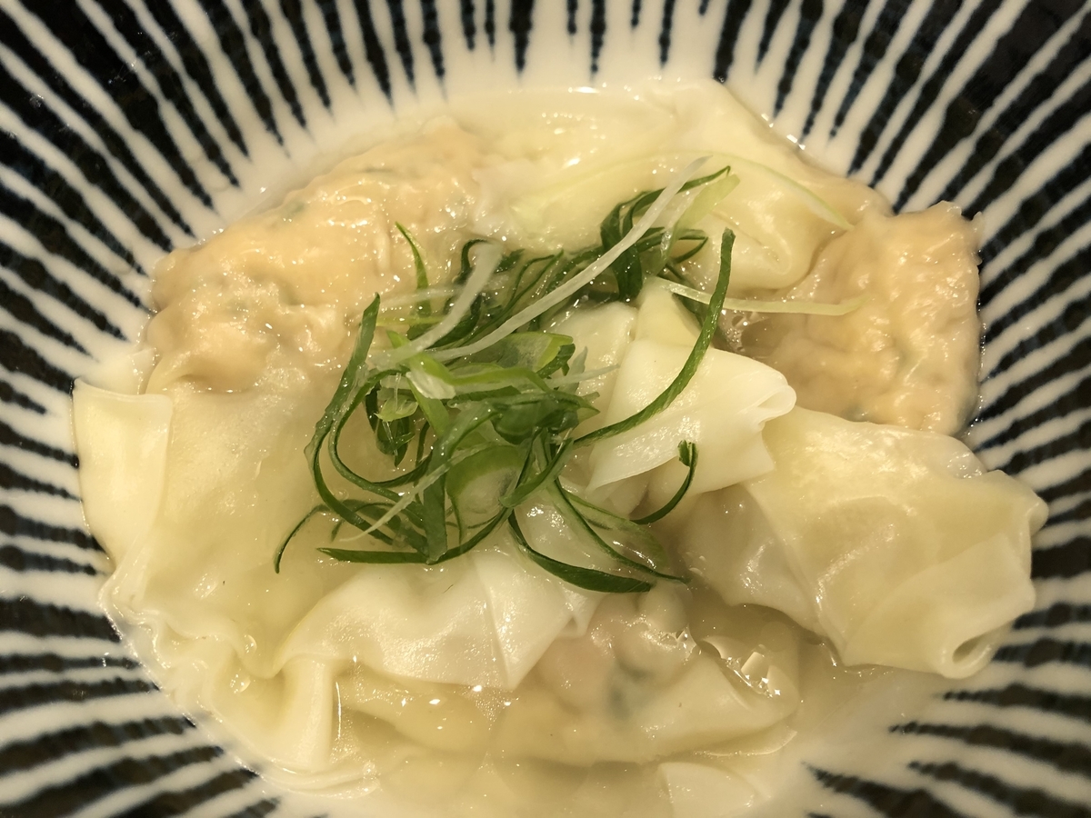 麺宿 志いな　鶏ワンタン