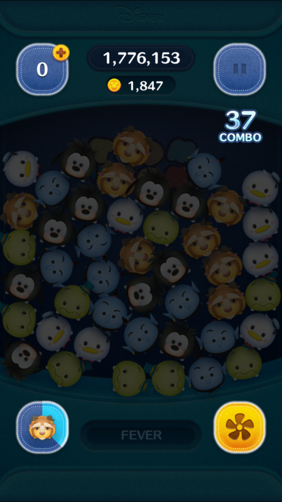 ツムツム 野獣のスキルが５になった報告 １９３の腹の中