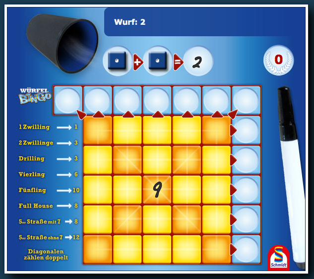 Webで「ダイスビンゴ」を遊んでみた。 - いものやま。
