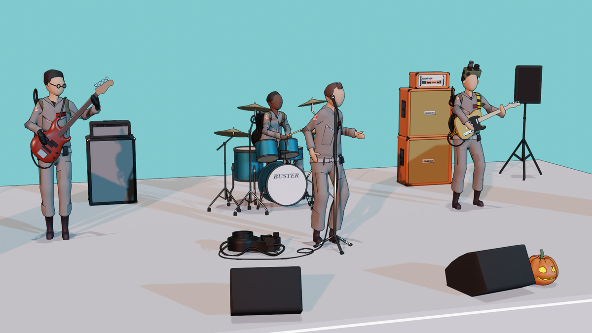 ポップなバンド演奏シーン