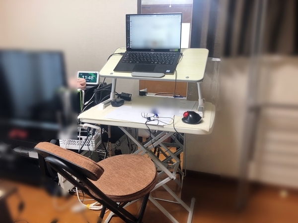自宅の作業スペース