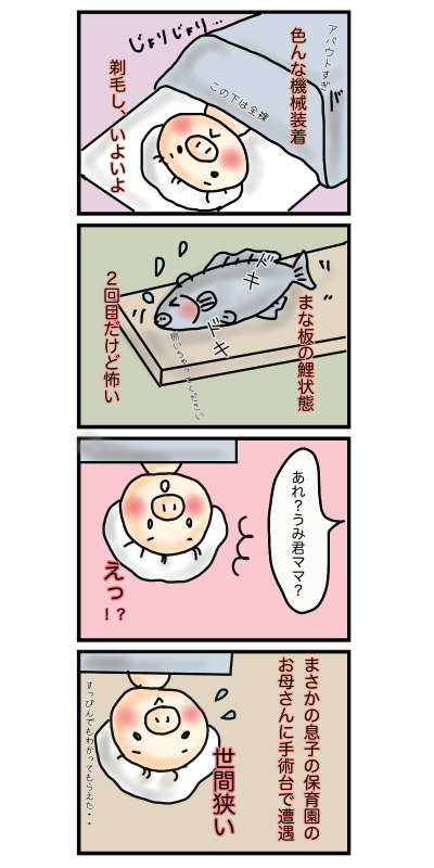 帝王切開4コマ漫画