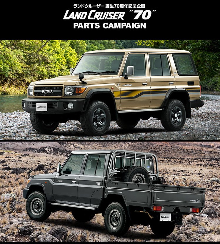 Toyota Land Cruiser-70 70th.Anniversary Parts Campaign