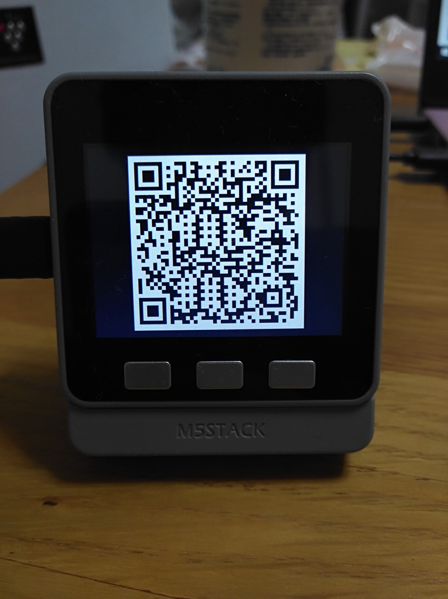 QRコードの表示 m5stackで組込み！！