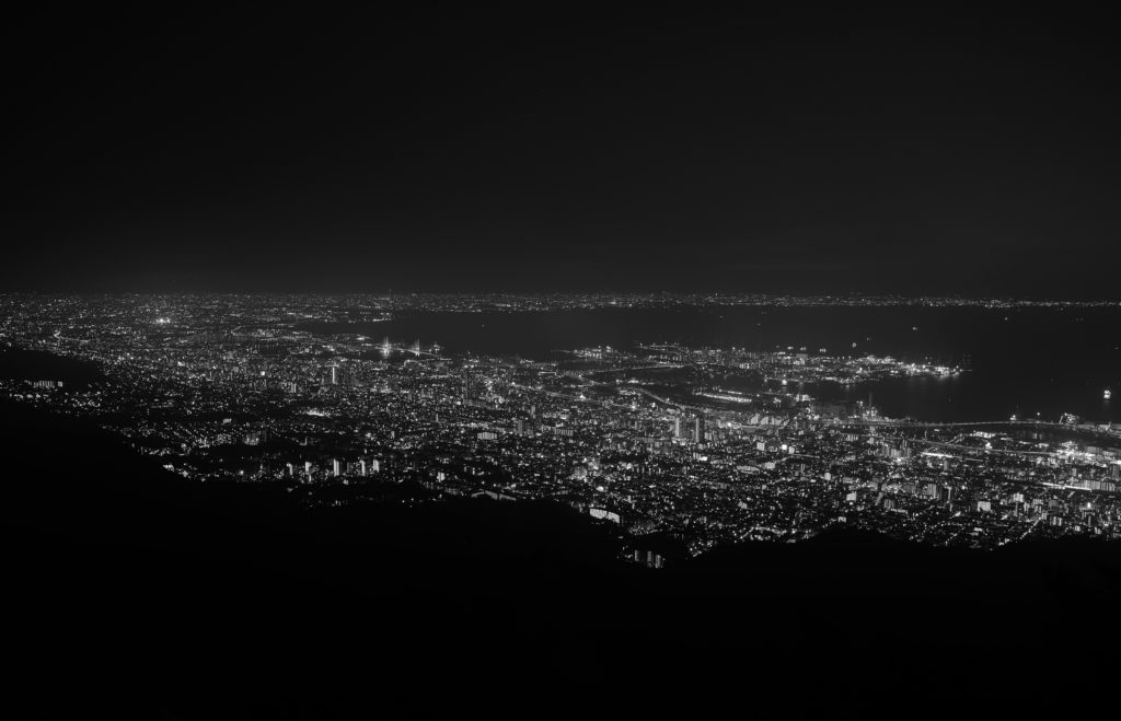 冬の夜景名所 摩耶山 掬星台で夜景を撮影 - バイクとカメラのある暮らし