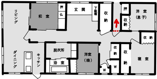 新居間取り - 少ない物ですっきり暮らす