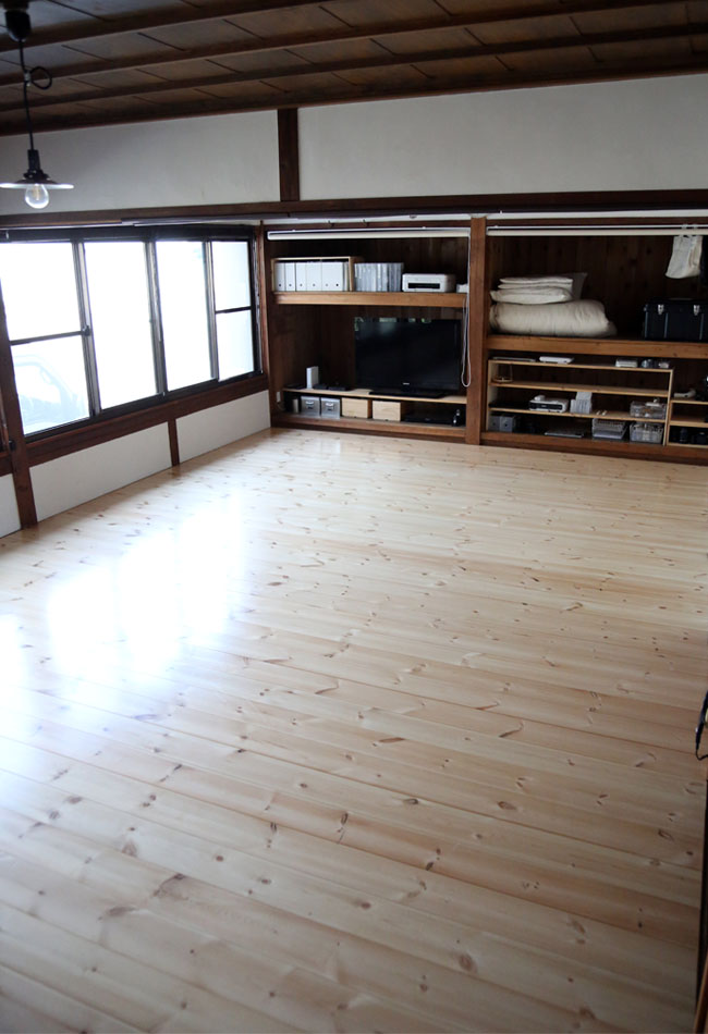 部屋の隅々までガラーン