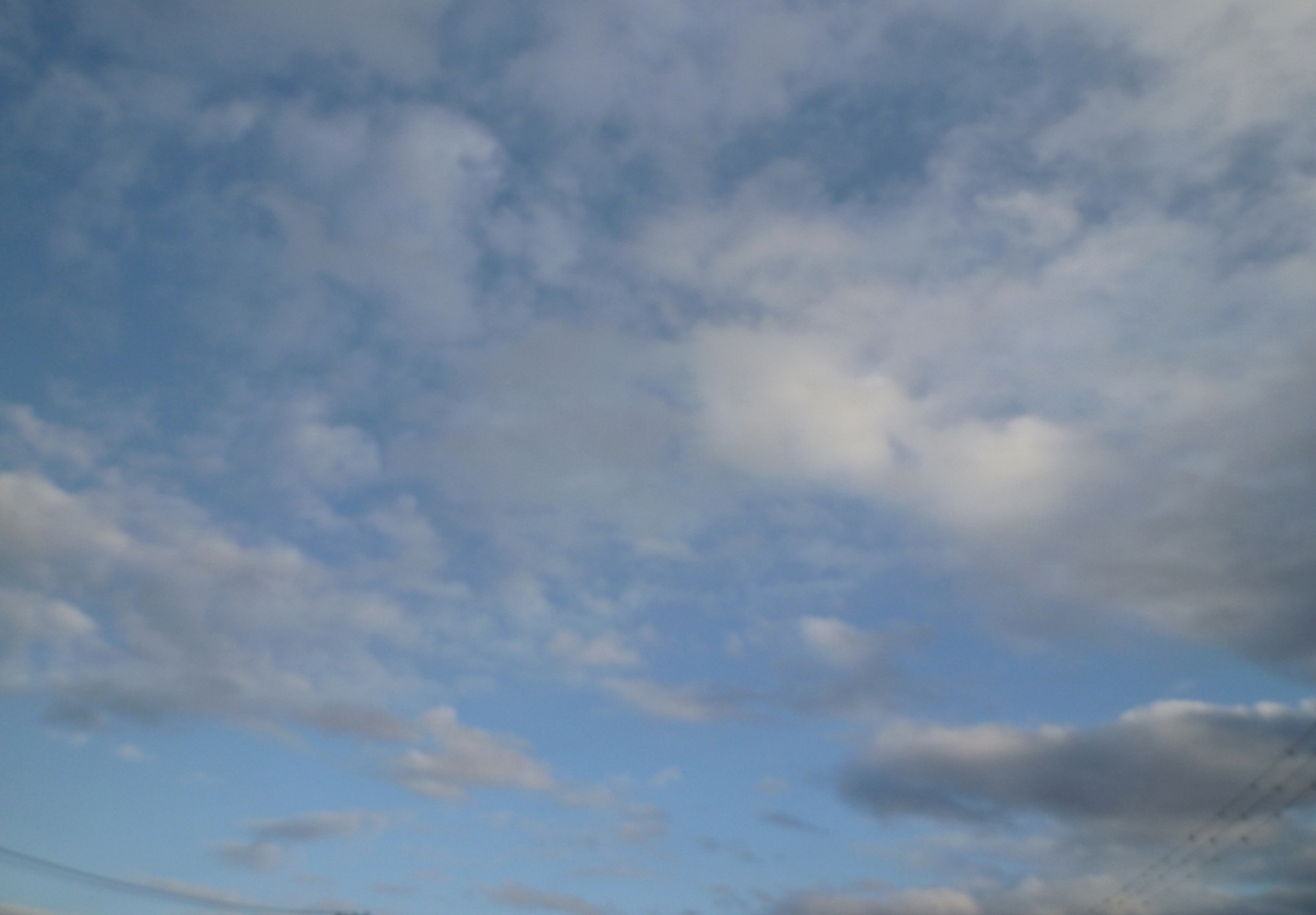 今日の空　美しい冬の雲たち