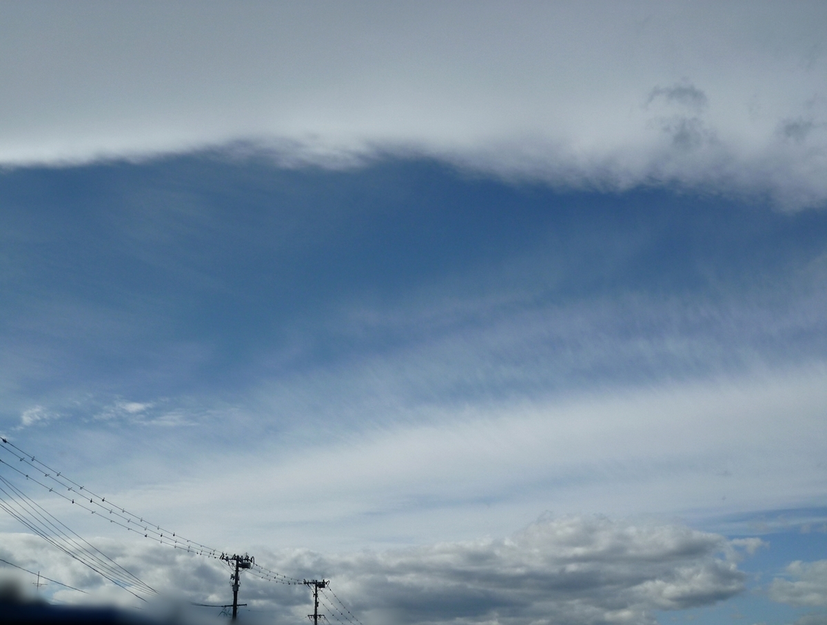 北西の空　2020年10月15日撮影