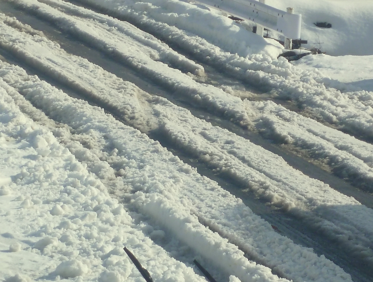 道路の雪