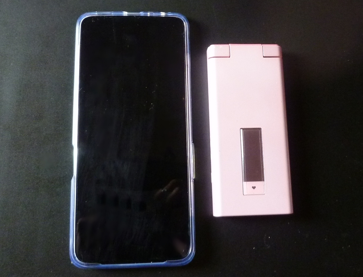 スマホとガラケー