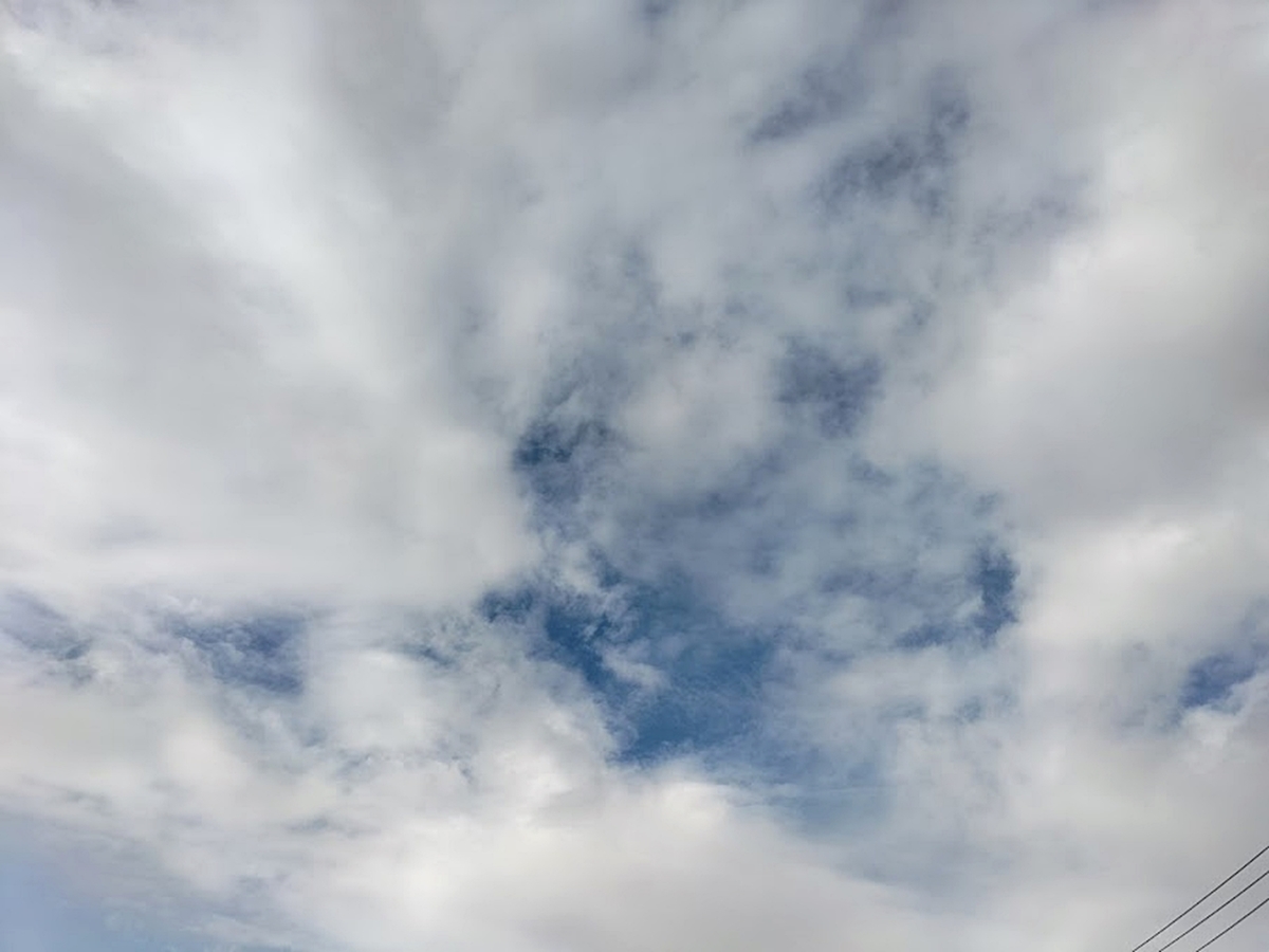 真上の空