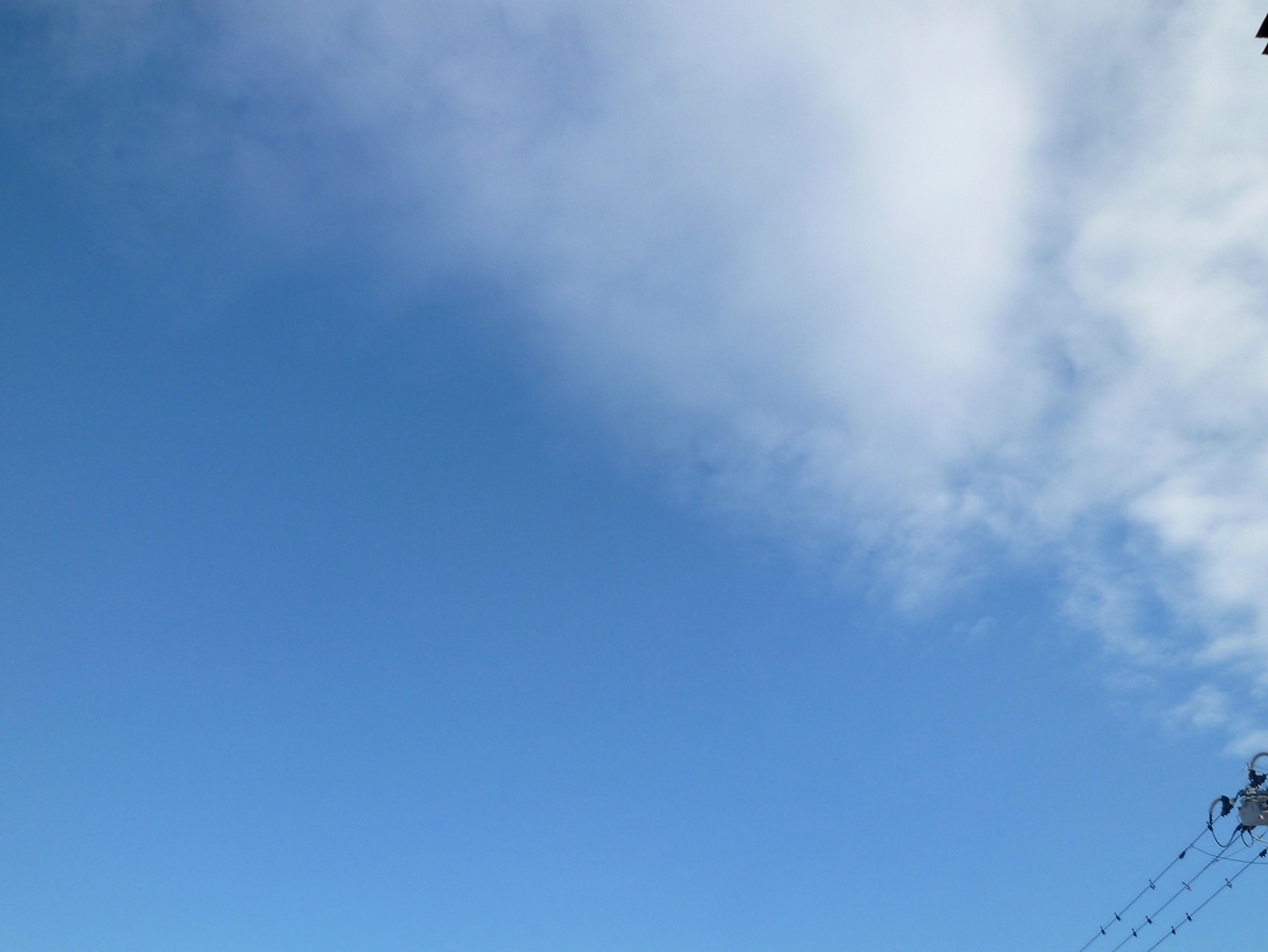 冬の穏やかな空