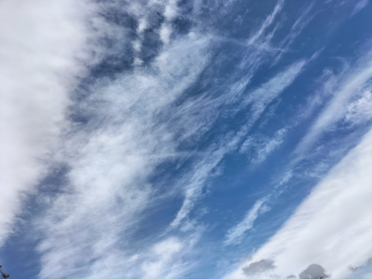 青い空と白い雲